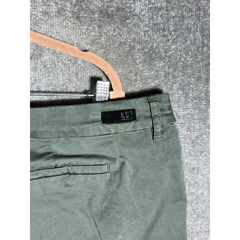 Kut From the Kloth Ankle Trouser Pants Womens Size 24W Green High Rise Stretch - Picture 8 of 12